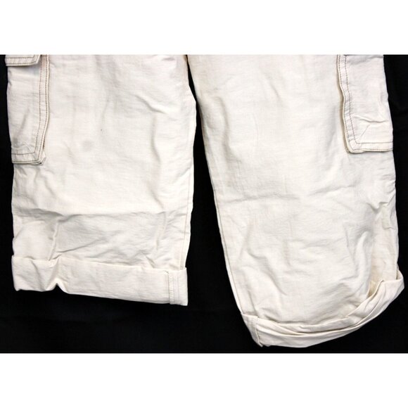 2008 Gymboree Global Surf Cargo Pants Light Khaki Casual sz 7 Boys Beach Roll up - Picture 8 of 9